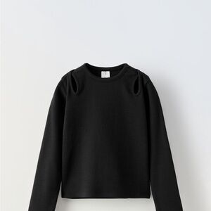 Zara Black Kids Long Sleeve Top